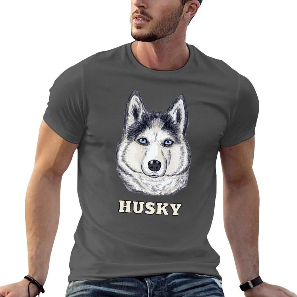Husky Gray Style Tshirt T Shirt Unisex 100 Cotton Luxury Brand T Shirts For Unisex Graphic Funny Anime Tshirt Tshirt