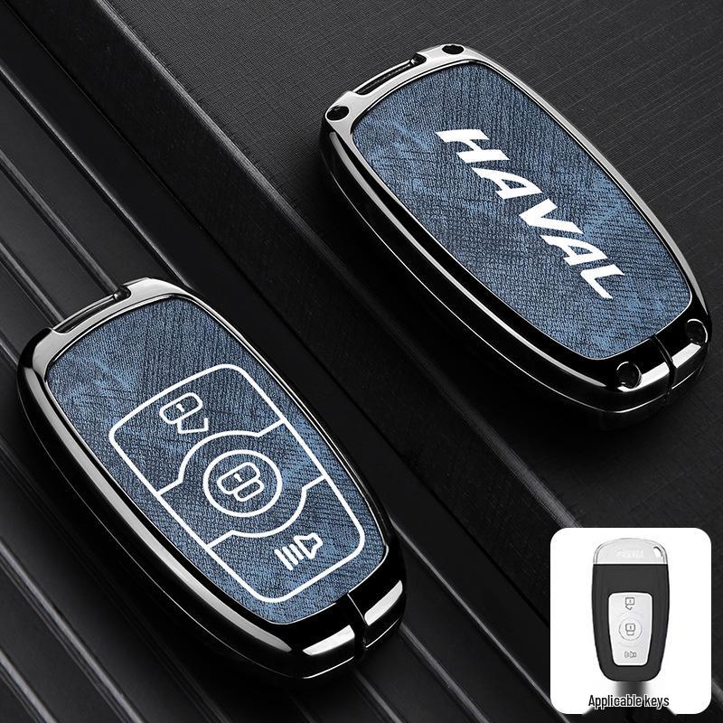 Haval Car Key Case: Great Wall H2S, H6, First Love, Big Dog, M6, H4, F7x, F5, H9 - Zinc Alloy Buckle and Shell.