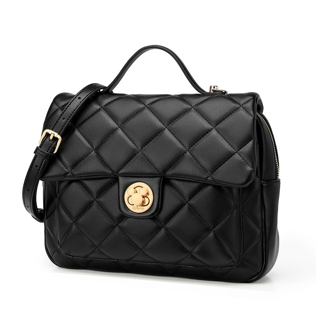 New Disney PU Handbag, Shoulder Bag, Shoulder Bag Regular Women's Ecru/Black DHF41410-A