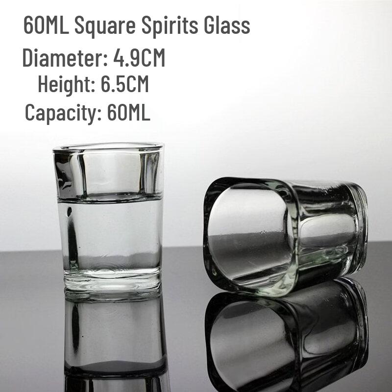 ZISIZ Tempered Octagonal Glass Cup
