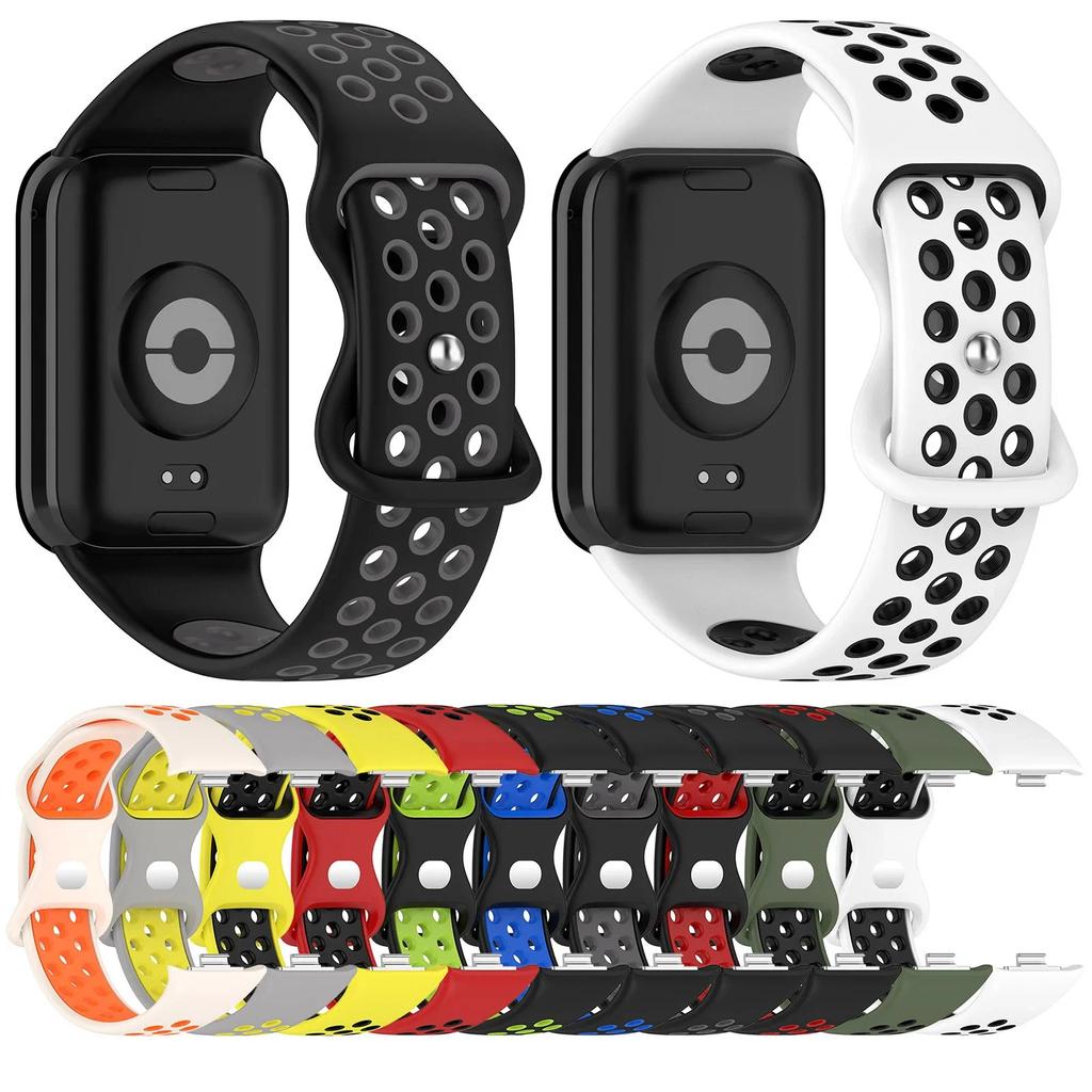 Klassisches atmungsaktives Silikonarmband für Redmi Watch 4 für Xiaomi Band 8 Pro Ersatzarmband Weiches TPU Watch4 Uhrenarmband Armband