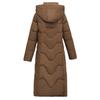 Elegant Middle Age Woman Winter Parkas Long Coat Hooded Overcoat Casual Thick Warm Lady Jackets