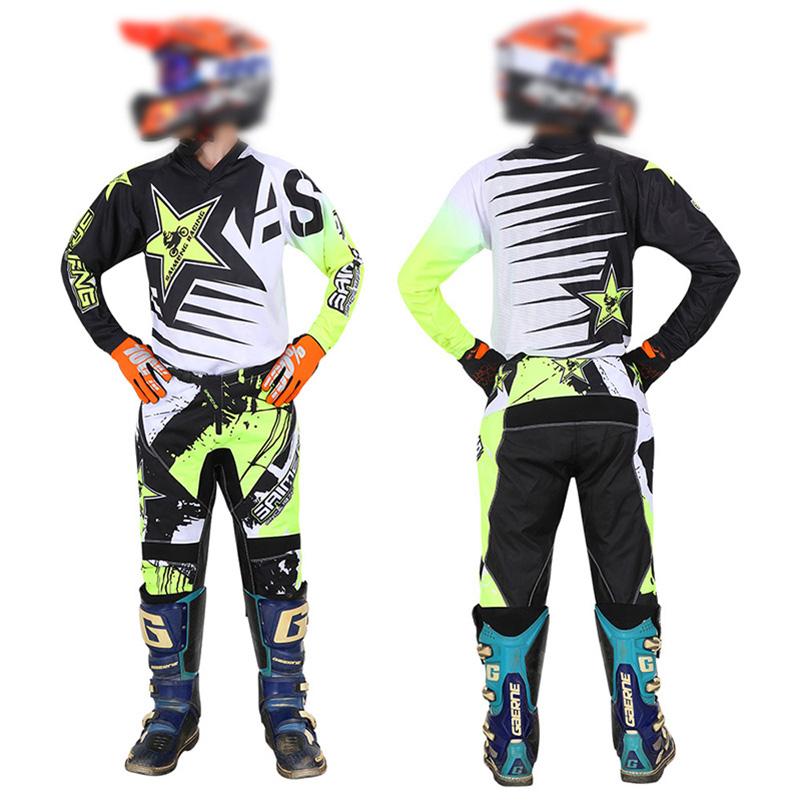 motocross gear set for kids Youth Jersey Pant Kits child green Motorcycle black 3 4 5 6 7 8 9 10 year Off-road suit blue orange Enduro cross boy girl