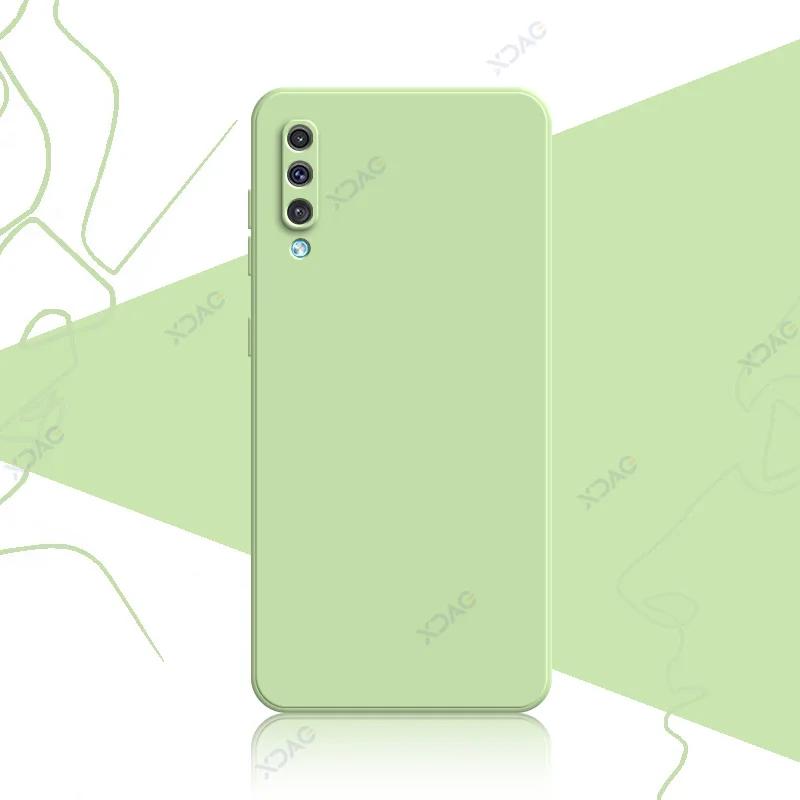 Custodie di Lusso Moda Carine per Samsung Galaxy A50 A50S A30S 360 Morbida Quadrata Silicone Liquido Telefono Armatura Coque SamsungA50