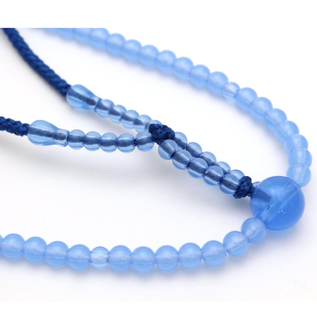 Soka Gakkai Prayer Marine Odamaki Premium Beads, Blue, Bonten, Tassel, SGI, Women's