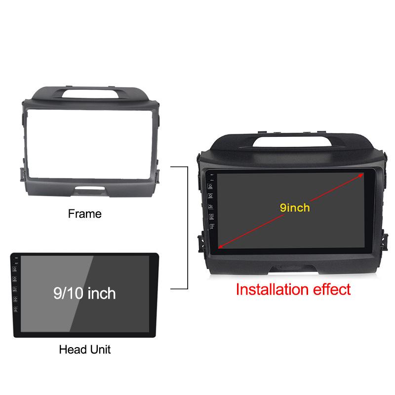Android Navigator All-in-One Unit with Variable Frame Wiring for 11-15 Kia Sportage