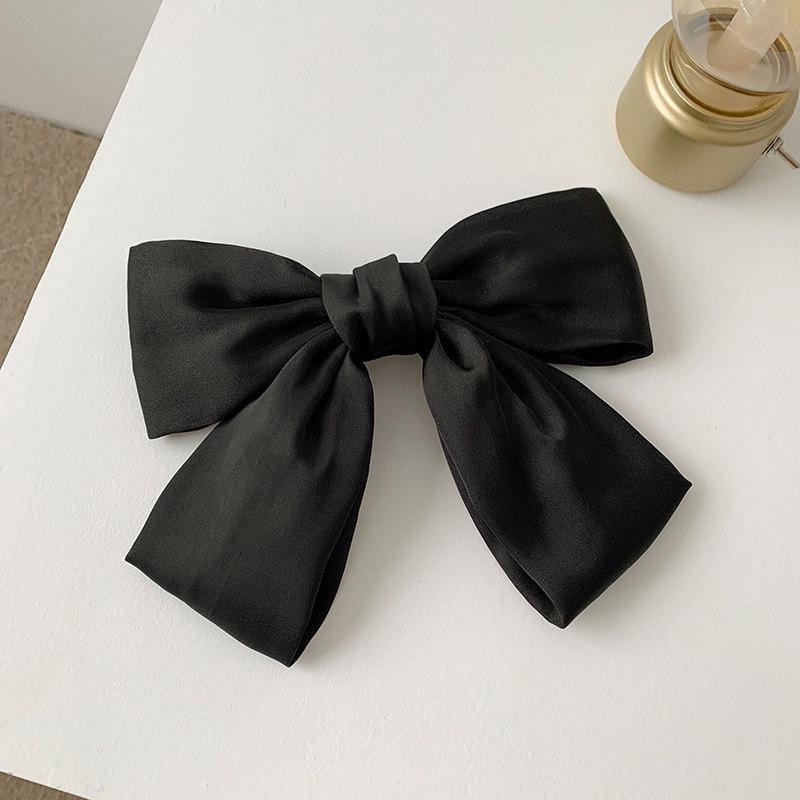 Red Bow Hair Clip Ribbon – European & American JK Style Duckbill & Spring Back Clip