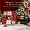 35Pcs/Set 6CM Christmas Ball Creative Xmas Baubles Christmas Pendant Decorations  Scene Supplies