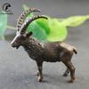 Vintage Copper Leader Sheep Big Ornament Antique Brass Animal Miniatures Figurine Lucky Antelope Home Decor Desktop Decoration