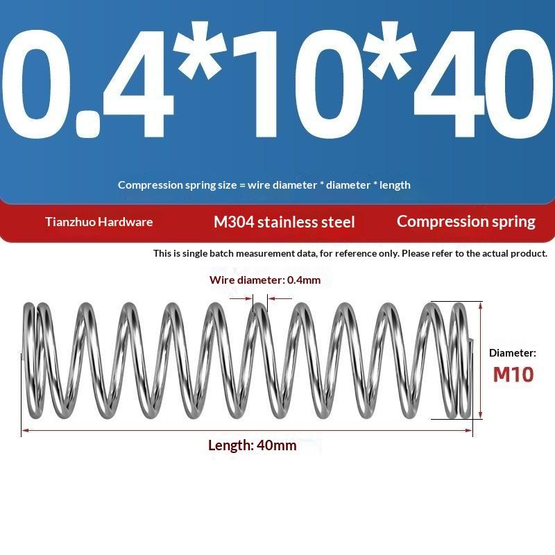 Spring Steel Pressure Return Spring Assortment 0.3/0.4mm Wire Dia 5-20mm Length for Hobbyist Craft Making Projects