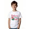 European Sizes Creative Baking T-Shirt for Girls - Features a Playful Pink Design with Handwritten Letters, Perfect for Holiday Gatherings