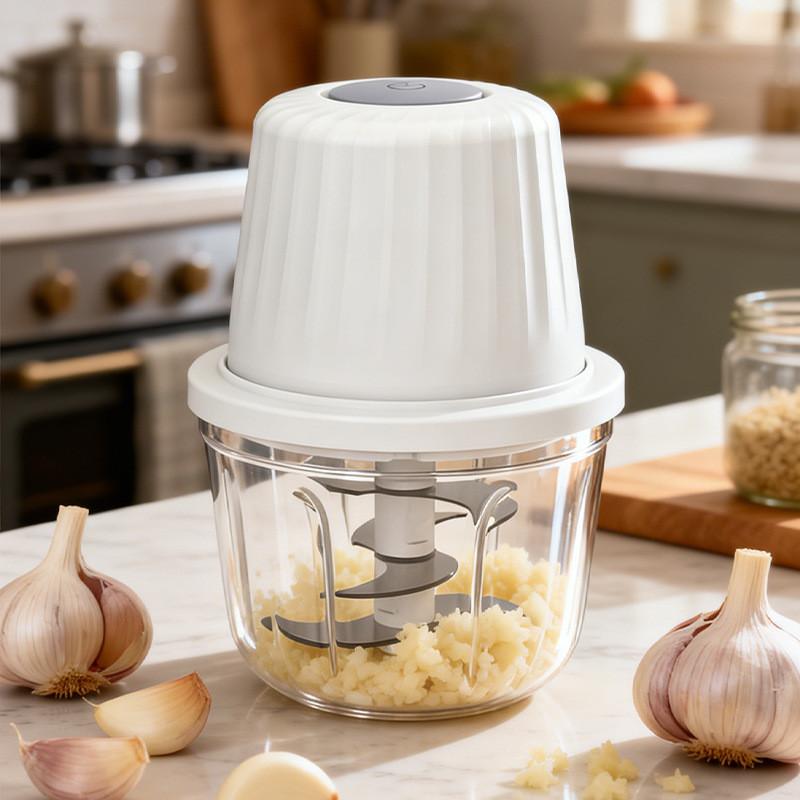 Electric Garlic Crusher With Usb Rechargeable Compact Mini Food Processor For Home Cooking
