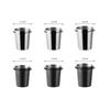 Tazza dosatrice per caffè in acciaio inossidabile, strumento di ricambio per barista, accessori per macchine per caffè espresso, tazze riutilizzabili per la misurazione dei chicchi di caffè