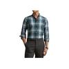 Polo Ralph Lauren Plaid Print Button-Down Collar Long Sleeve Shirt Men Shirts Green MNPOWOV16823861100