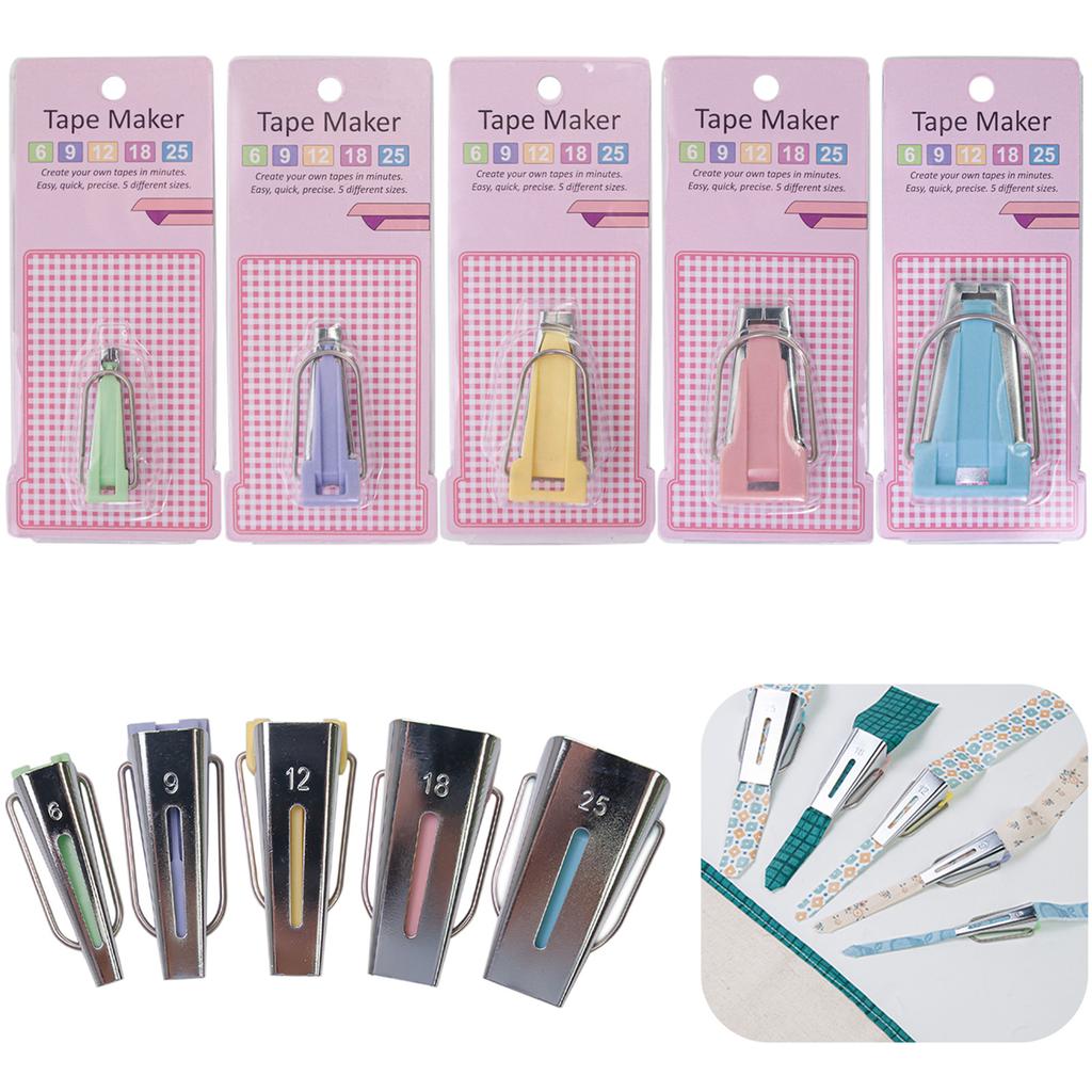 Fusible Bias Tape Maker and Iron On Bias Binding Tape For Creative Sewing Dressmaking 1.64ft Long Fusible Bias Tape