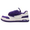 Sapatos de Dança Tênis de Cano Baixo em Couro Tênis Feminino Branco Roxo F12W244205FWW