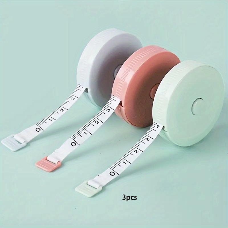 1pc/3pcs Mini Portable Measure Tape For Body Fabric Sewing Tailor Cloth Knitting Craft Retractable 60-inch 59.06 Inch Dual Sided Tape Measure