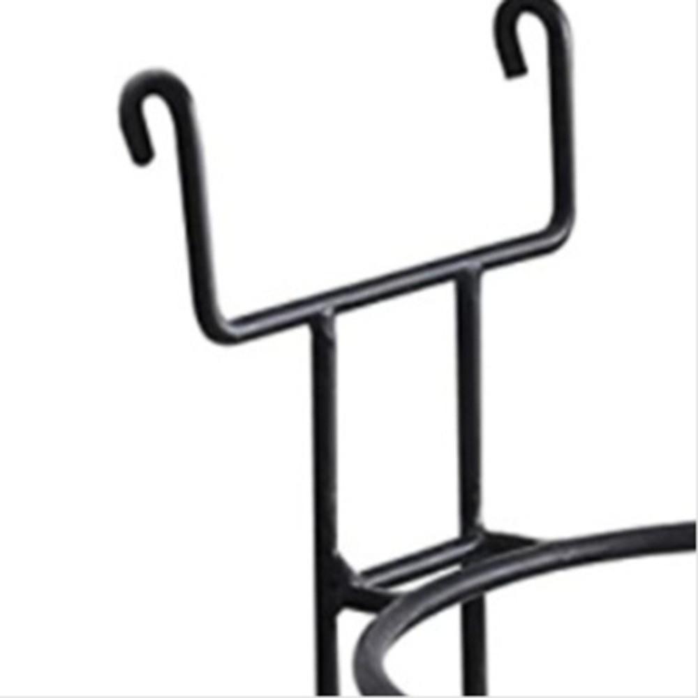 Iron Art Material Railing Flower Pot Hanger Space-saving Sturdy Structure Hanging Basket Holder Easy Installation
