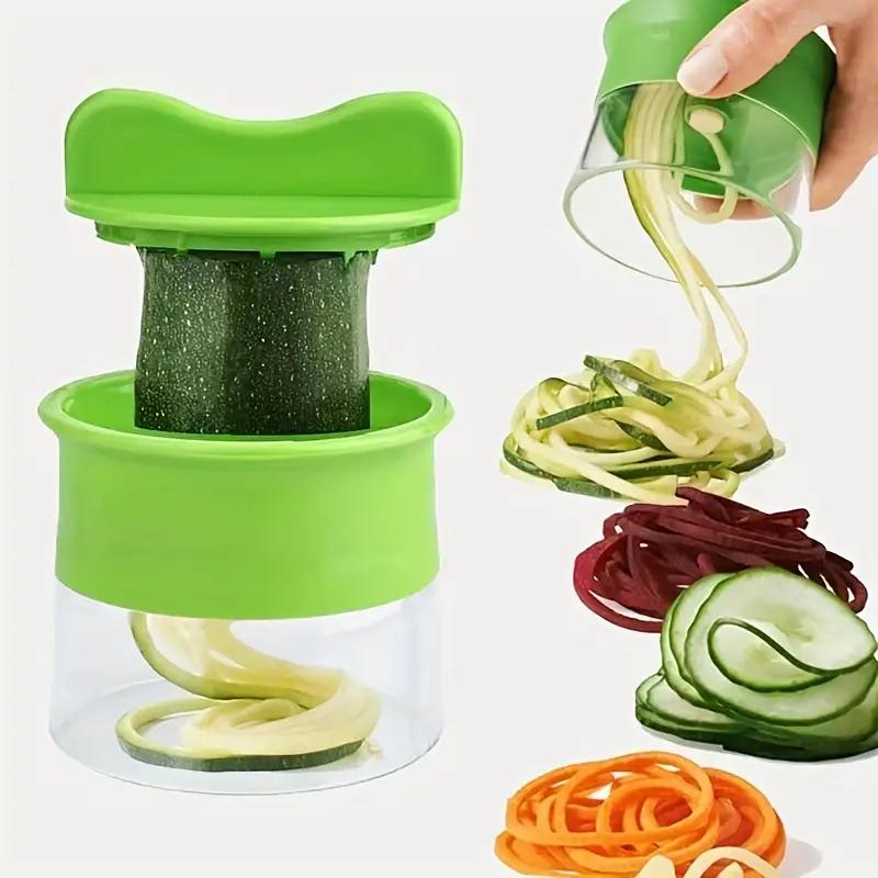 Multifunctional Kitchen Spiral Grater Single Layer Grater Chopper Vegetable Cutter Salad Tool Noodle Maker