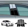 Błyszcząca czarna naklejka na słupek B w stylu włókna węglowego do Alfa Romeo Giulietta 940 2010-2020