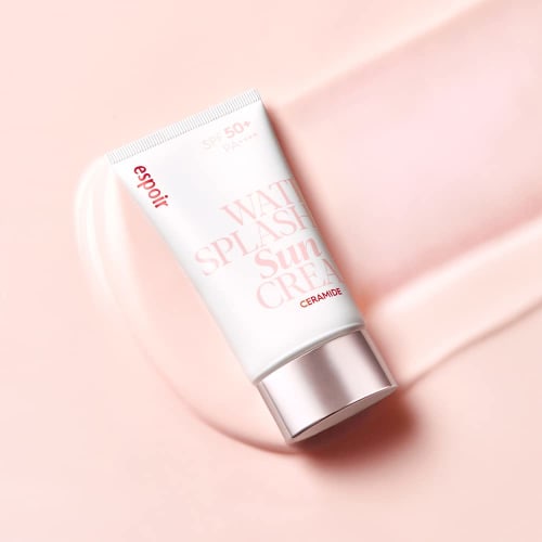 Espoir Base Water Splash Sun Cream Ceramide 60ml SPF50+ PA++++ For Face and Whole Body Sunscreen Moisturizing Glossy Skin Transparency Natural Tone Up