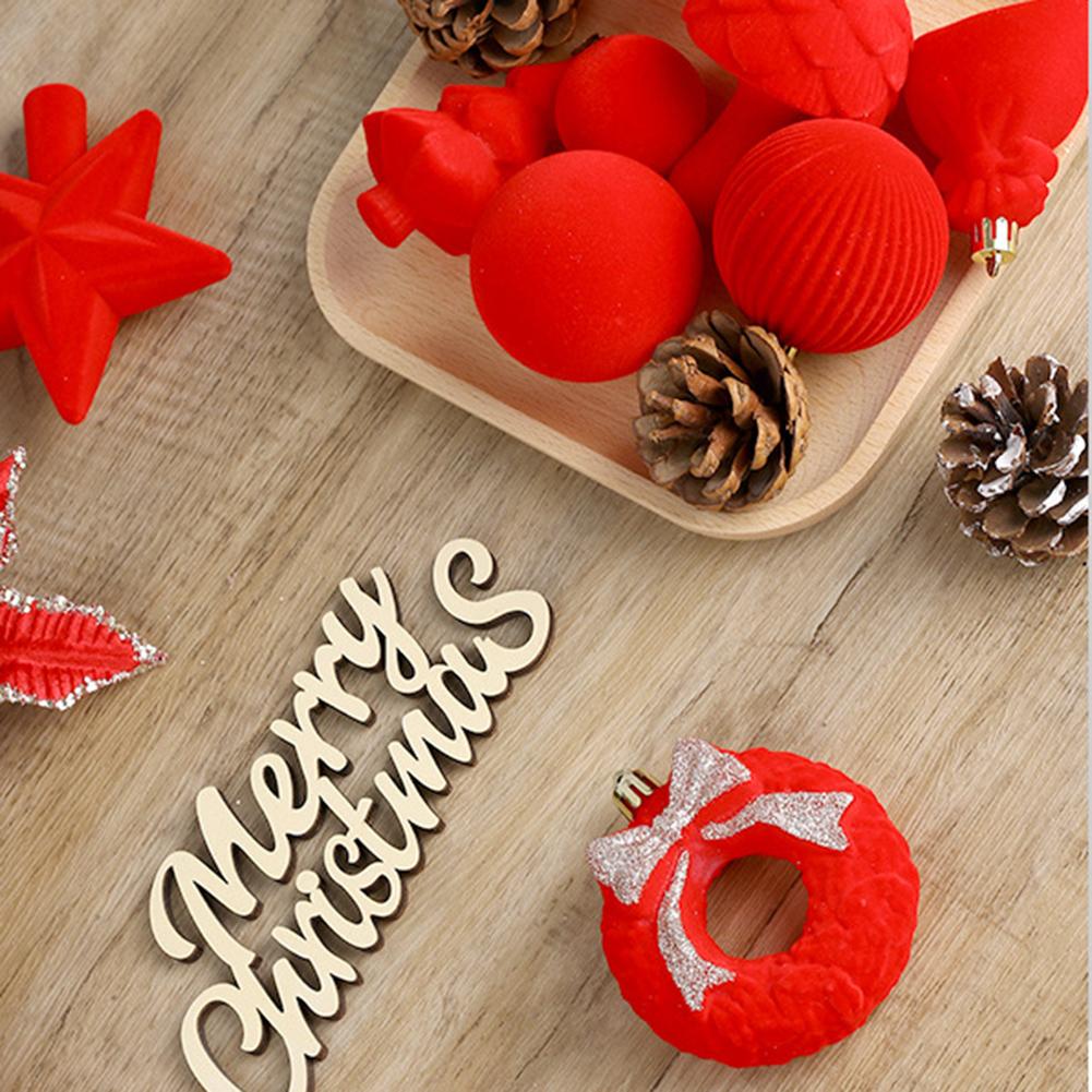 Velvets Xmas Ornaments Balls Shatterproof Xmas Tree Baubles Wedding Party Decoratio