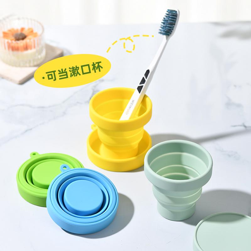 Silicone Foldable Travel Cup - Portable, Anti-Fall, Telescopic, Perfect for Outdoors & Holidays