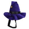 Cat Halloween Wizard Hat with Star Bell Soft Pet Funny Halloween Hat for Role Play Holiday