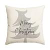 1Pc/4Pcs Christmas Pillow Cover, Christmas Tree Snowman Pillow Cover, Snowflake Christmas Cushion Cover (Without Pillow Core)