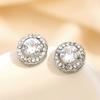 Stylish And Simple Round Point Diamond Stud Earrings, Personalized Earrings