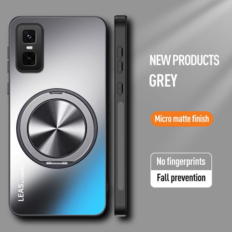 Matný magnetický držák pouzdro Infinix GT 30 Pro Nárazuvzdorný 360° otočný prstenový stojánek Kryt pro Infinix Smart 10 Plus