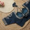 Indian Women's Blouse Designer Embroidery Bollywood Party Wear Stitched Choli