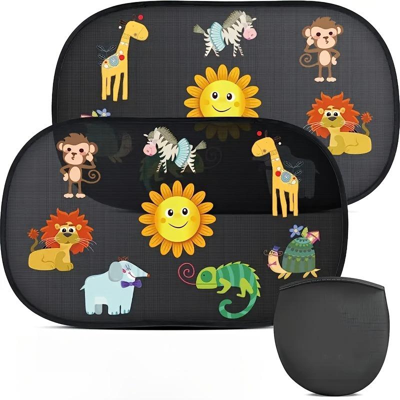 Cartoon Print Sunscreen Heat Insulation Car Sun Shade