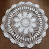 60cm Vintage Handgemaakte Haakwerk Kant Tafelkleed Katoenen Bankhoes En Onderzetters Set Shabby Chic