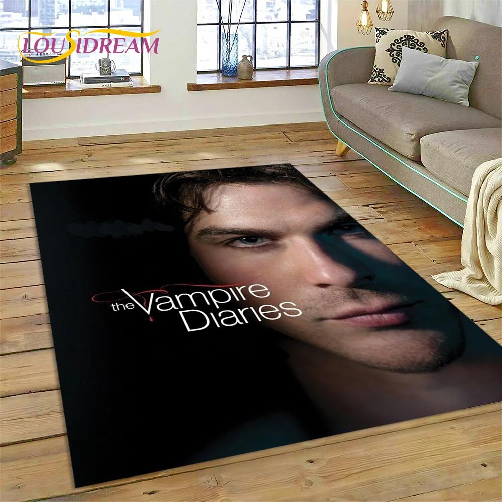 The Vampire Diaries Damon Salvatore Carpet Rug for Bedroom Living Room Home Sofa Decoration,Children Game Large Decor Floor Mat
