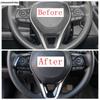 Car Steering Wheel Frame Cover Trim Matte Accessories Interior For Toyota RAV4 XA50 / Corolla E210 / Corolla Cross  - 2025