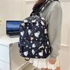 Cute Line Puppy Dog Print Backpack Large Capacity Schoolbag  Delicate Personality Trendy Student Bags Casual Travel Bags
