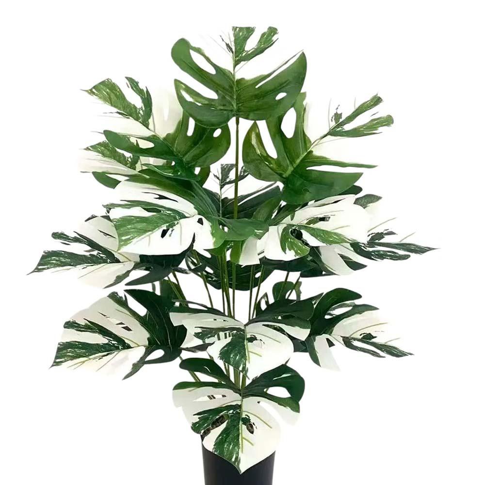 55cm Artificial Plant 12/18 Leaves Fern Plant Bundle Large Size Fake Palm Plant  Wall Decoration