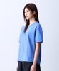 ADERNM Natural Sprinkle Round Neck T-Shirt Blue