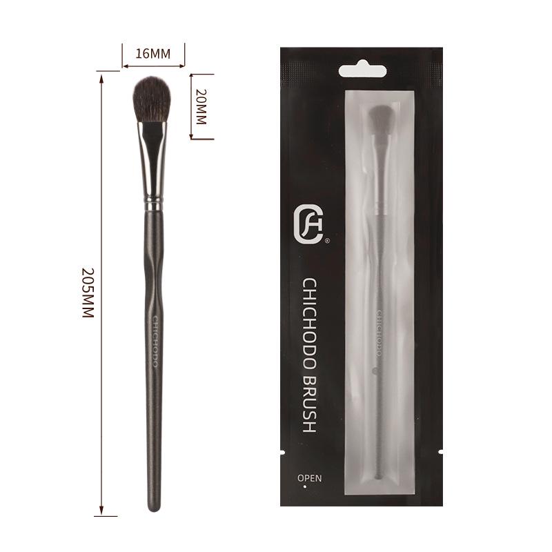 Rostfarbenes 20-teiliges professionelles Make-up-Pinselset mit Tierhaarwolle