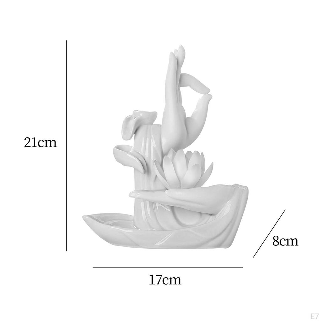 Ceramic Backflow Burner Handmade Elegant Easily Clean Home Decor