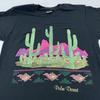 Vintage Palm Desert California Shirt Small Black Cactus Southwest Graphic 90s