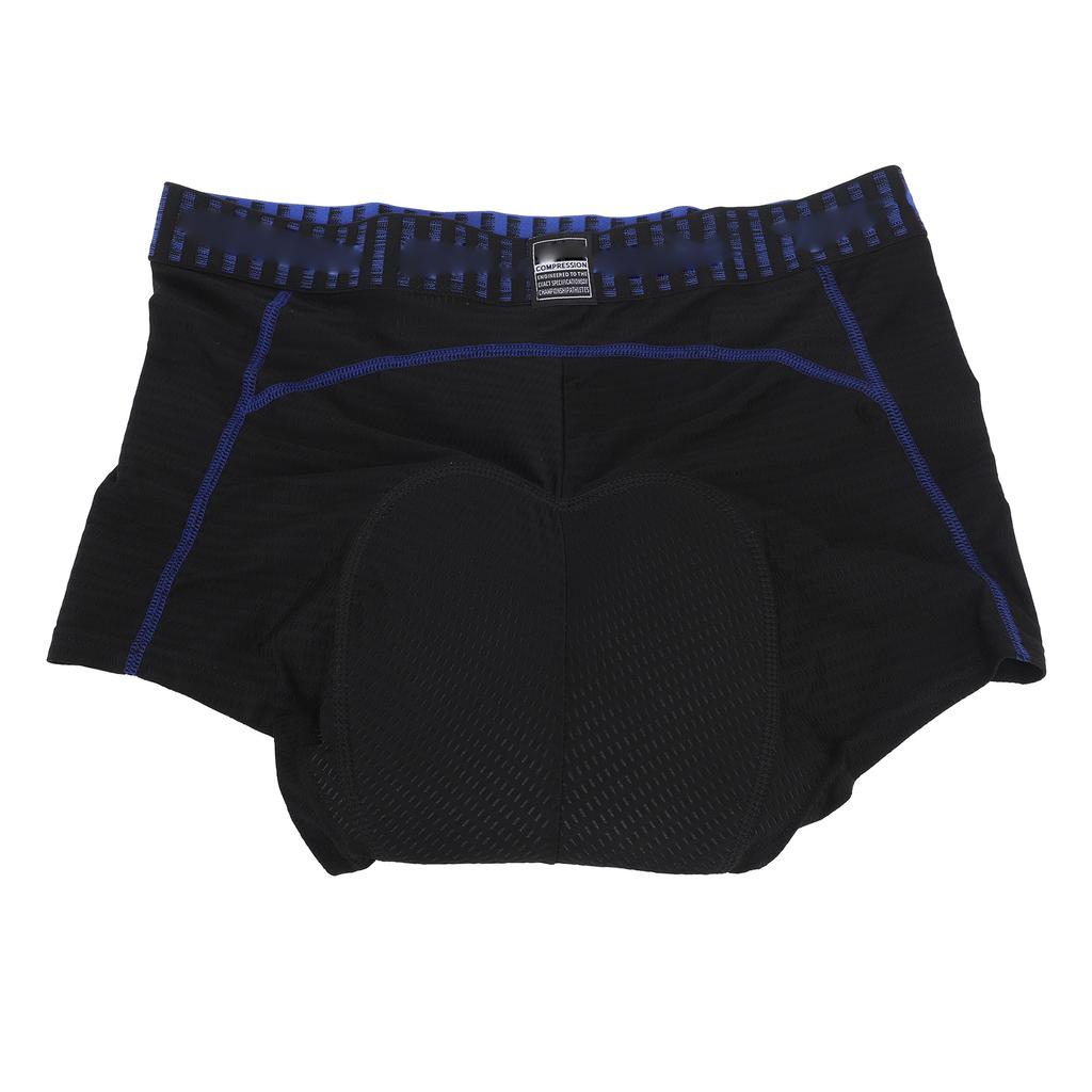 Men Padded Bike Shorts Breathable Adsorbent Scratch Prevention Cycling Underwear for Mountain Bike L