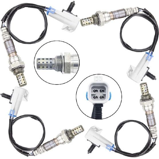 

4PCS Oxygen O2 Sensor 1 & 2 for 2000 2001 2002 Cheverlet Silverado 1500 4.8L/5.3L Upstream + Downstream Only fit Canada Built Vehicle