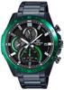 Edifice EFR-571DC-1AVUDF Chronograph Watch Black Green with Microfiber Cloth Overseas Model