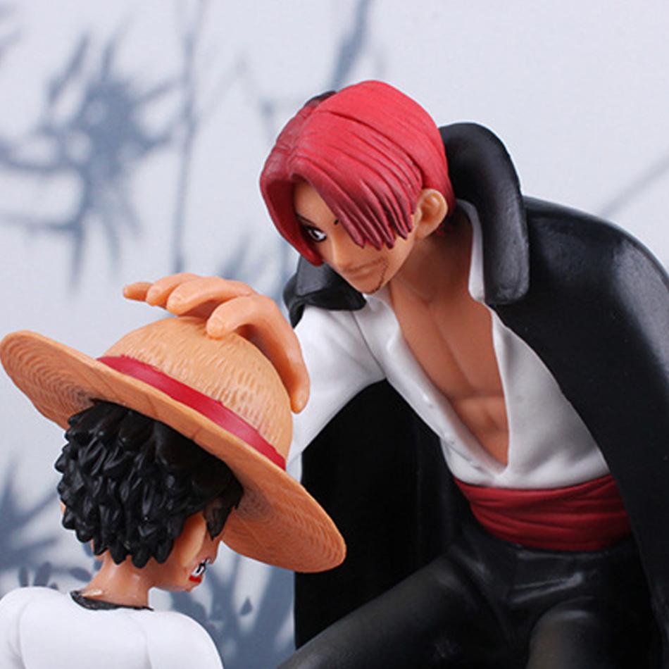 18cm One Piece Anime Figure Four Emperors Shanks Straw Hat Luffy Action Figure One Piece Sabo Ace Sanji Roronoa Zoro Figurine