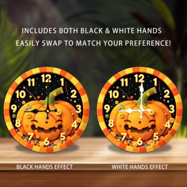 Custom Pattern Wall Clock, Custom Logo (AA Batteries Not Included), Artistic Home Decor, 10-Inch Silent Wooden Wall Clock