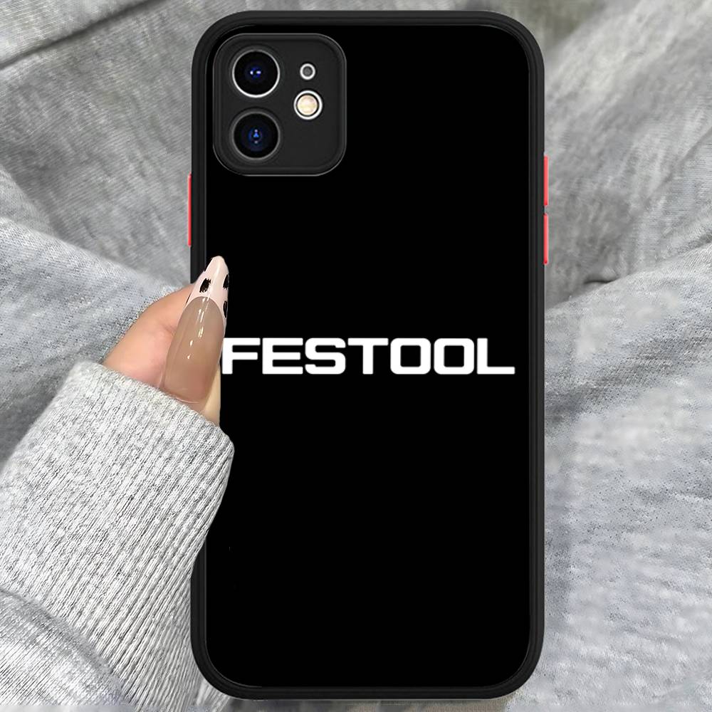 

F-Festool Logo Phone Case For IPhone 16 15 14 11 12 13 Pro Max Plus 12 XS Max Back Cover Matte Case iphone 14 plus