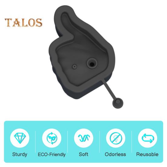 Silicone Ice Tray Middle Finger Thumb Ice Cube Mold BPA-Free Easy-Release Leak-Proof Dishwasher Safe Ice Maker for Whiskey Cocktails Coffee Drinks