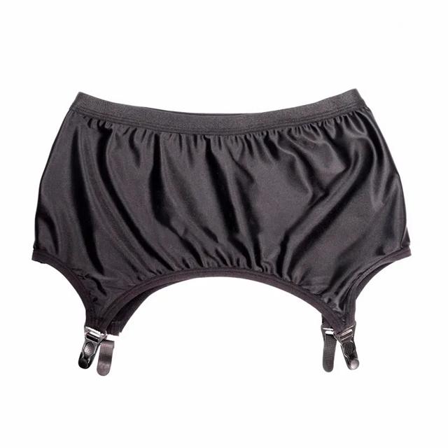 

Women s Oil Glossy Suspender Belts Female Elastic Garters Buttocks Skirt Underwear Sleepwear Sexy Lingerie Black Garter Belt One Size